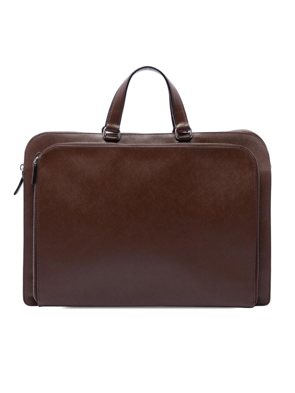 Prada Saffiano Cuir Travel Front Zip #341437P66B